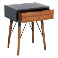 1-Drawer Wood & Metal Table -Furniture Store 1 drawer wood metal table 4