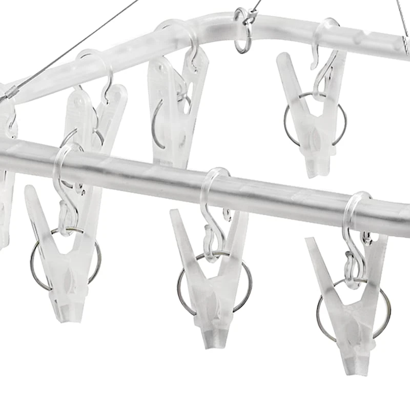 12-Clip Accessory Dryer, White 2 12-Clip Accessory Dryer, White - Image 2