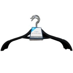 12-Piece Non-Slip Shirt Hanger, Black -Furniture Store 12 piece non slip shirt hanger black 1