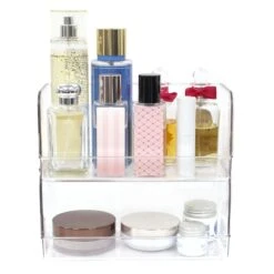 2-Piece Clear Stackable Storage Bin, Small 5 2-Piece Clear Stackable Storage Bin, Small -Furniture Store 2 piece clear stackable storage bin small 2