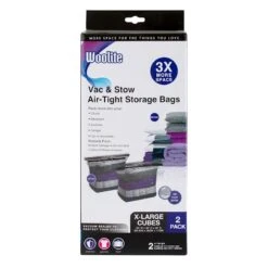 2-Piece Cube Vacuum Storage Bags, Extra Large