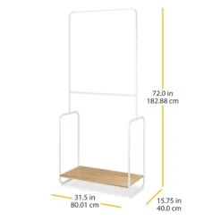 2-Rod Retro Garment Rack -Furniture Store 2 rod retro garment rack 4