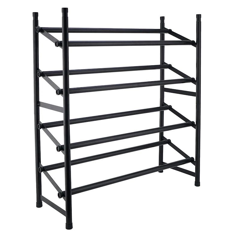 2-Tier Standing Shoe Rack, Mount Black 1 2-Tier Standing Shoe Rack, Mount Black
