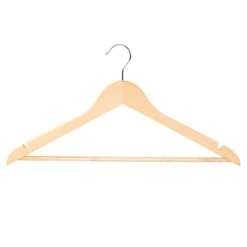 20-Piece Suit Hanger, Natural Wooden