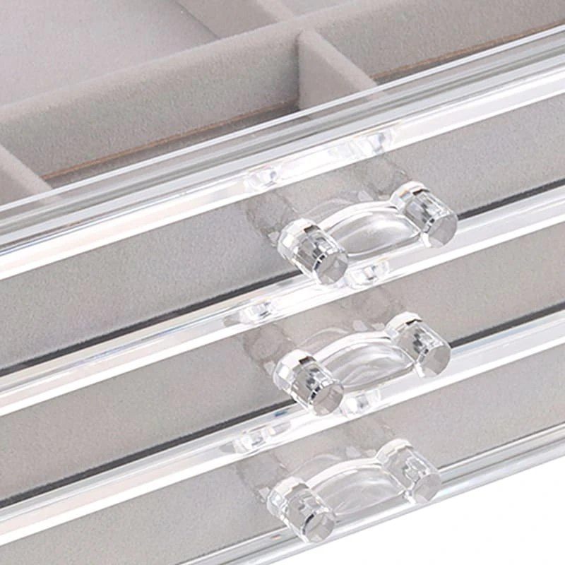 3-Tier Acrylic Drawer Jewelry Organizer 2 3-Tier Acrylic Drawer Jewelry Organizer - Image 2