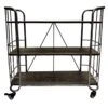 3-Tier French Country Shoe Rack, Silver