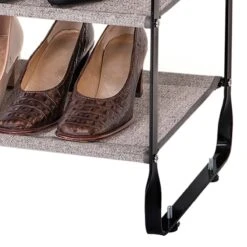 3-Tier Heavy Duty Shoe Rack, Grey 9 3-Tier Heavy Duty Shoe Rack, Grey -Furniture Store 3 tier heavy duty shoe rack grey 3