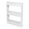 3-Tier Slim Rolling Organizer, White
