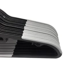 30-Piece Non-Slip Suit Hanger, Black 9 30-Piece Non-Slip Suit Hanger, Black -Furniture Store 30 piece non slip suit hanger black 2