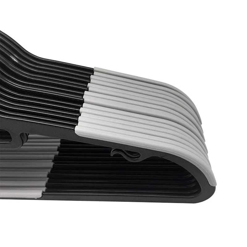 30-Piece Non-Slip Suit Hanger, Black 3 30-Piece Non-Slip Suit Hanger, Black - Image 3