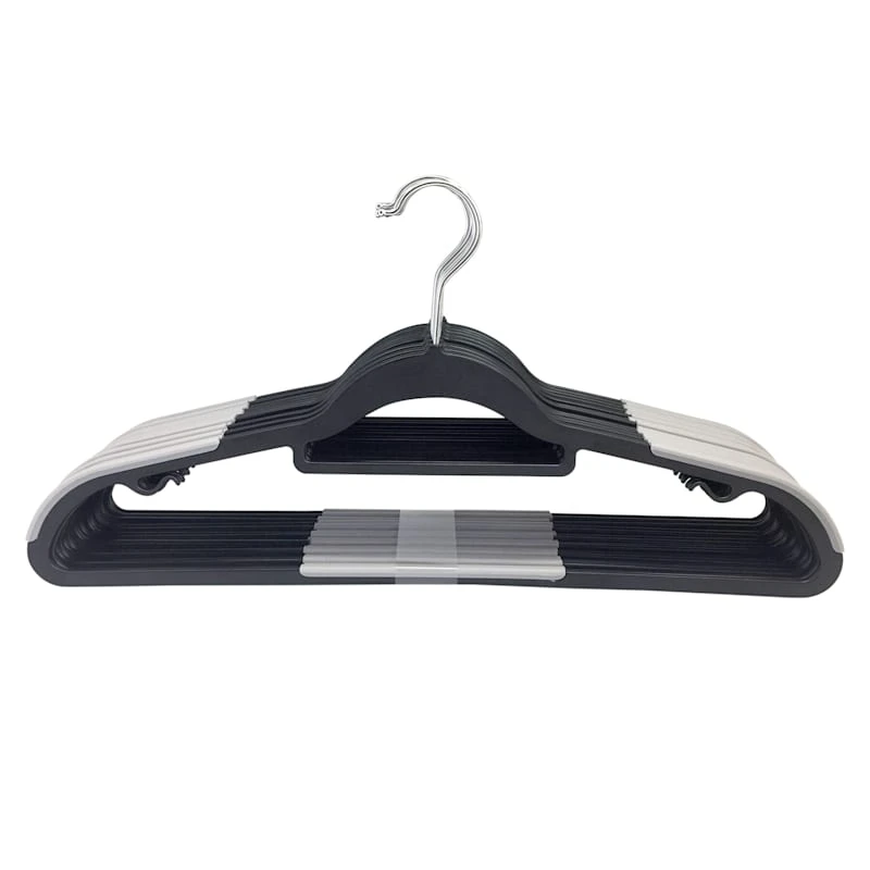 30-Piece Non-Slip Suit Hanger, Black 1 30-Piece Non-Slip Suit Hanger, Black