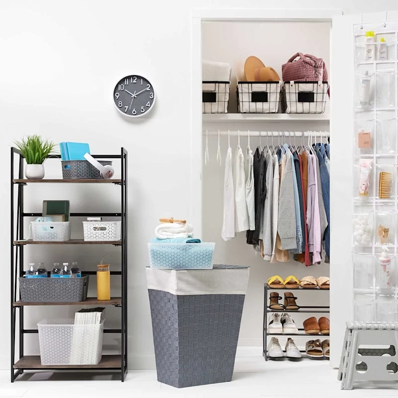 4-Tier Dakota Black & Brown Industrial Modern Bookshelf, 49" 6 4-Tier Dakota Black & Brown Industrial Modern Bookshelf, 49" - Image 6