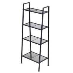 4-Tier Metal Rack, Grey