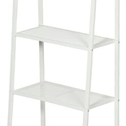 4-Tier Metal Rack, White -Furniture Store 4 tier metal rack white 2