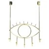 5-Hook Open Eye Wire Over The Door Hanger, French Gold