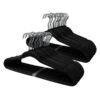 50-Pack Velvet Hanger, Black