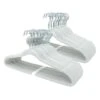 50-Pack Velvet Hanger, White
