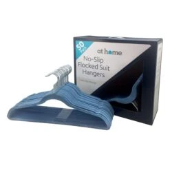 50-Pack Velvet Suit Hangers, Allure Blue -Furniture Store 50 pack velvet suit hangers allure blue 1