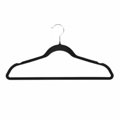 50-Pack Velvet Suit Hangers, Black