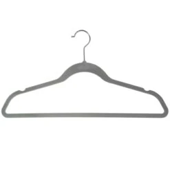 50-Pack Velvet Suit Hangers, Grey -Furniture Store 50 pack velvet suit hangers grey 2