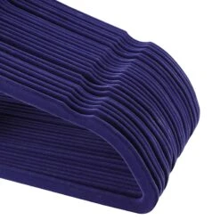 50-Pack Velvet Suit Hangers, Navy Blue 11 50-Pack Velvet Suit Hangers, Navy Blue -Furniture Store 50 pack velvet suit hangers navy blue 2