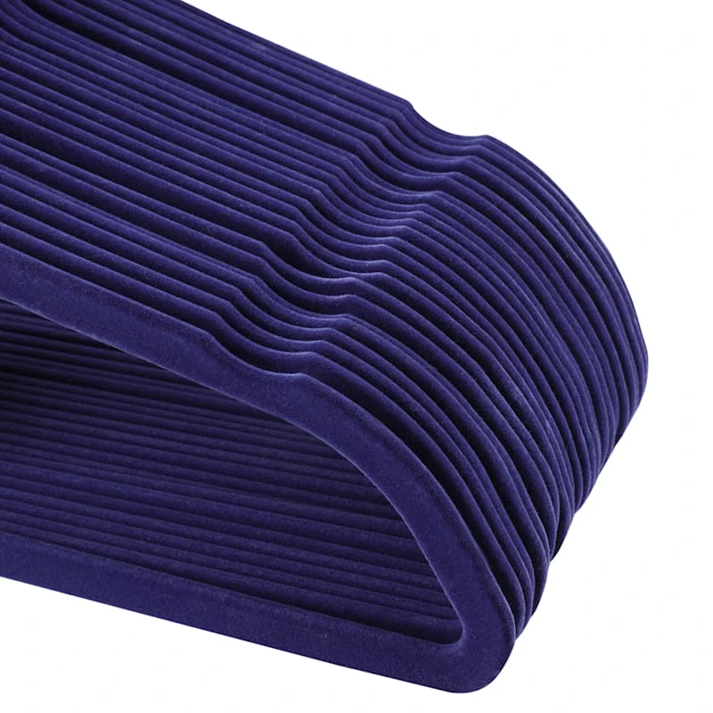 50-Pack Velvet Suit Hangers, Navy Blue 3 50-Pack Velvet Suit Hangers, Navy Blue - Image 3