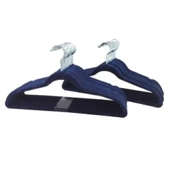 50-Pack Velvet Suit Hangers, Navy Blue 14 50-Pack Velvet Suit Hangers, Navy Blue -Furniture Store 50 pack velvet suit hangers navy blue 5