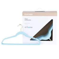 50-Pack Velvet Suit Hangers, Pastel Blue -Furniture Store 50 pack velvet suit hangers pastel blue 3