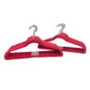 50-Pack Velvet Suit Hangers, Raspberry Red