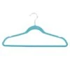 50-Pack Velvet Suit Hangers, Turkish Blue