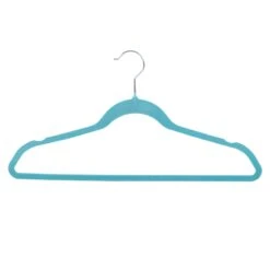 50-Pack Velvet Suit Hangers, Turkish Blue