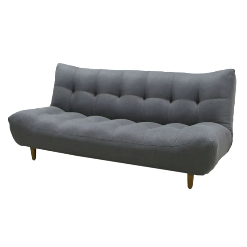 Arya Grey Fabric Tufted Sofa Bed 1 Arya Grey Fabric Tufted Sofa Bed