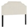 Belize Cream Nail Head Trim Queen Headboard