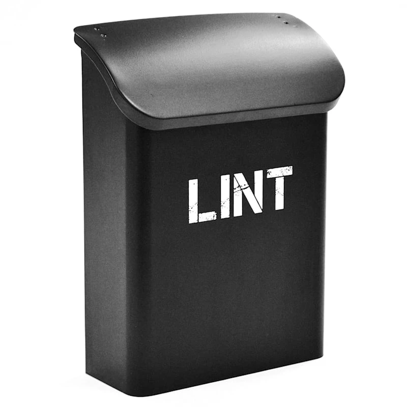 Black & White Metal Rectangle Lint Box 1 Black & White Metal Rectangle Lint Box