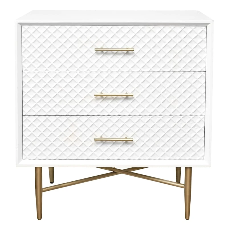 Crosby St 3-Drawer Studio Cabinet, White 2 Crosby St 3-Drawer Studio Cabinet, White - Image 2