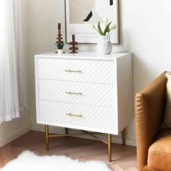 Crosby St 3-Drawer Studio Cabinet, White 10 Crosby St 3-Drawer Studio Cabinet, White -Furniture Store crosby st 3 drawer studio cabinet white 4