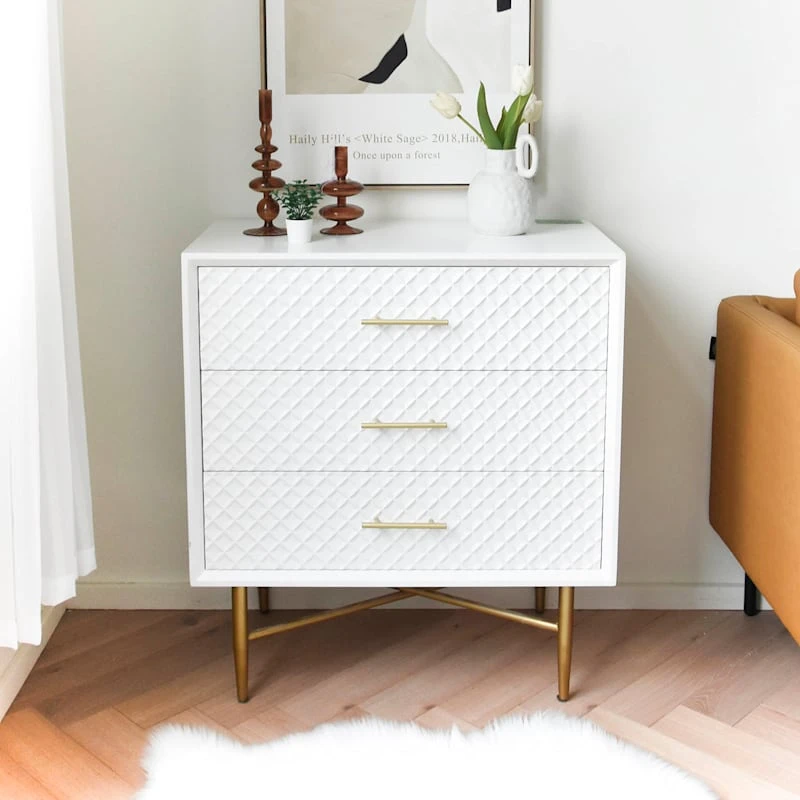 Crosby St 3-Drawer Studio Cabinet, White 6 Crosby St 3-Drawer Studio Cabinet, White - Image 6