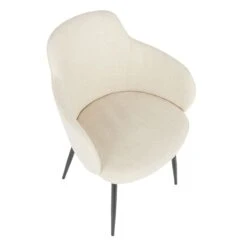 Crosby St Bryce Dining Chair, Cream -Furniture Store crosby st bryce dining chair cream 5