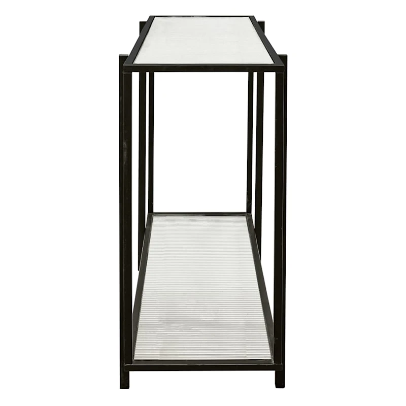 Crosby St Cooper Metal Console Table, Black 3 Crosby St Cooper Metal Console Table, Black - Image 3