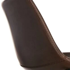 Crosby St Drake Espresso Brown Faux Leather Barstool -Furniture Store crosby st drake espresso brown faux leather barstool 4