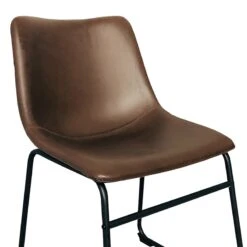 Crosby St Drake Espresso Brown Faux Leather Dining Chair 9 Crosby St Drake Espresso Brown Faux Leather Dining Chair -Furniture Store crosby st drake espresso brown faux leather dining chair 4