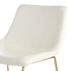 Crosby St Drake Faux Leather Lounge Chair, White -Furniture Store crosby st drake faux leather lounge chair white 4