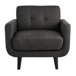 Furniture Store -Furniture Store crosby st hadley tufted back accent chair charcoal grey 1