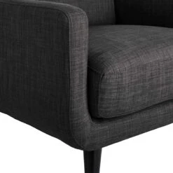 Crosby St Hadley Tufted Back Accent Chair, Charcoal Grey -Furniture Store crosby st hadley tufted back accent chair charcoal grey 4