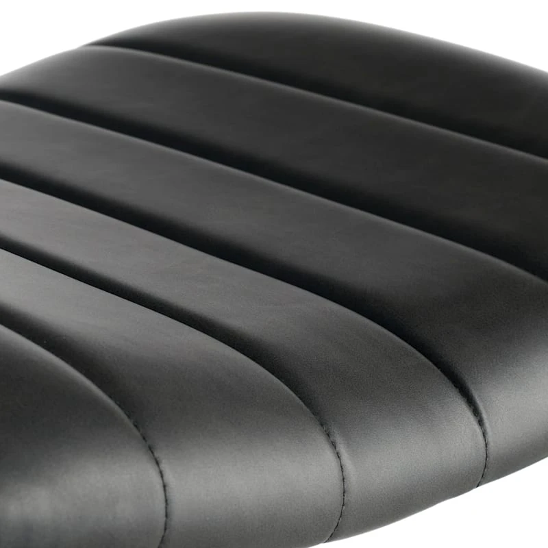 Crosby St Jude Black Backless Barstool, 30" 4 Crosby St Jude Black Backless Barstool, 30" - Image 4