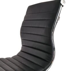 Crosby St Maxwell Adjustable Faux Leather Barstool, Black -Furniture Store crosby st maxwell adjustable faux leather barstool black 2