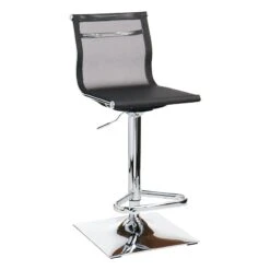 Crosby St Micah Adjustable Barstool, Black