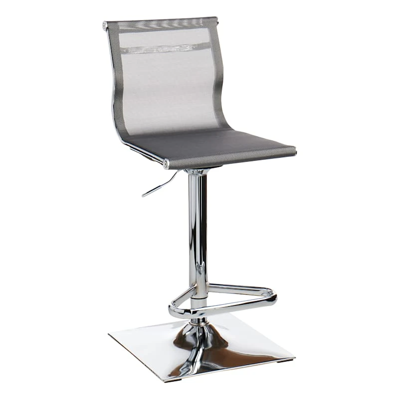 Crosby St Micah Adjustable Barstool, Grey 1 Crosby St Micah Adjustable Barstool, Grey