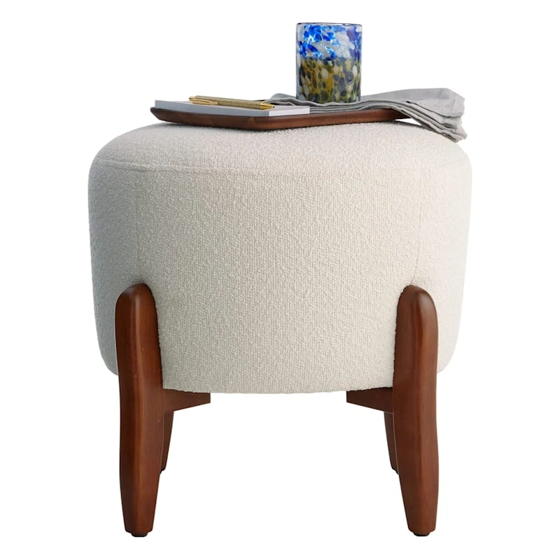 Crosby St Remi Round Ottoman 2 Crosby St Remi Round Ottoman - Image 2