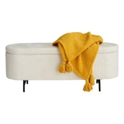 Crosby St Roxie Storage Bench, White -Furniture Store crosby st roxie storage bench white 2